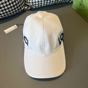 Gucci Baseball Hat with Loved Gucci Canvas White