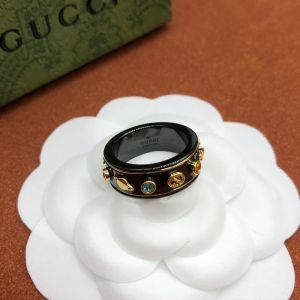 Gucci Icon Ceramic Ring In Black