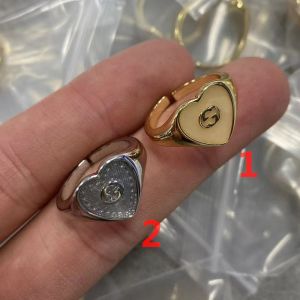 Gucci Interlocking G Enamel Heart Ring
