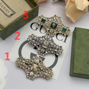 Gucci Interlocking G Sparkling Diamond Brooch