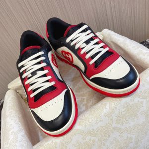 Gucci Mac80 Sneakers Unisex Leather Black/Red