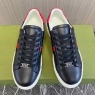 Gucci Ace Low-Top Sneakers Unisex Leather Black