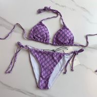 Gucci Bikini Women GG Supreme Lycra Purple