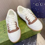 Gucci Mac80 Sneakers Unisex Leather White/Coffee