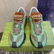 Gucci Run Sneakers Unisex Leather Green