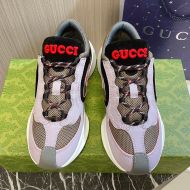 Gucci Run Sneakers Unisex Leather Grey