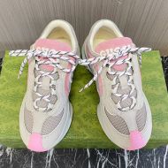 Gucci Run Sneakers Unisex Leather Pink
