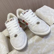Gucci Screener Sneakers Women GG Supreme Canvas White