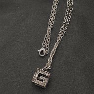 Gucci Square G Necklace In Silver